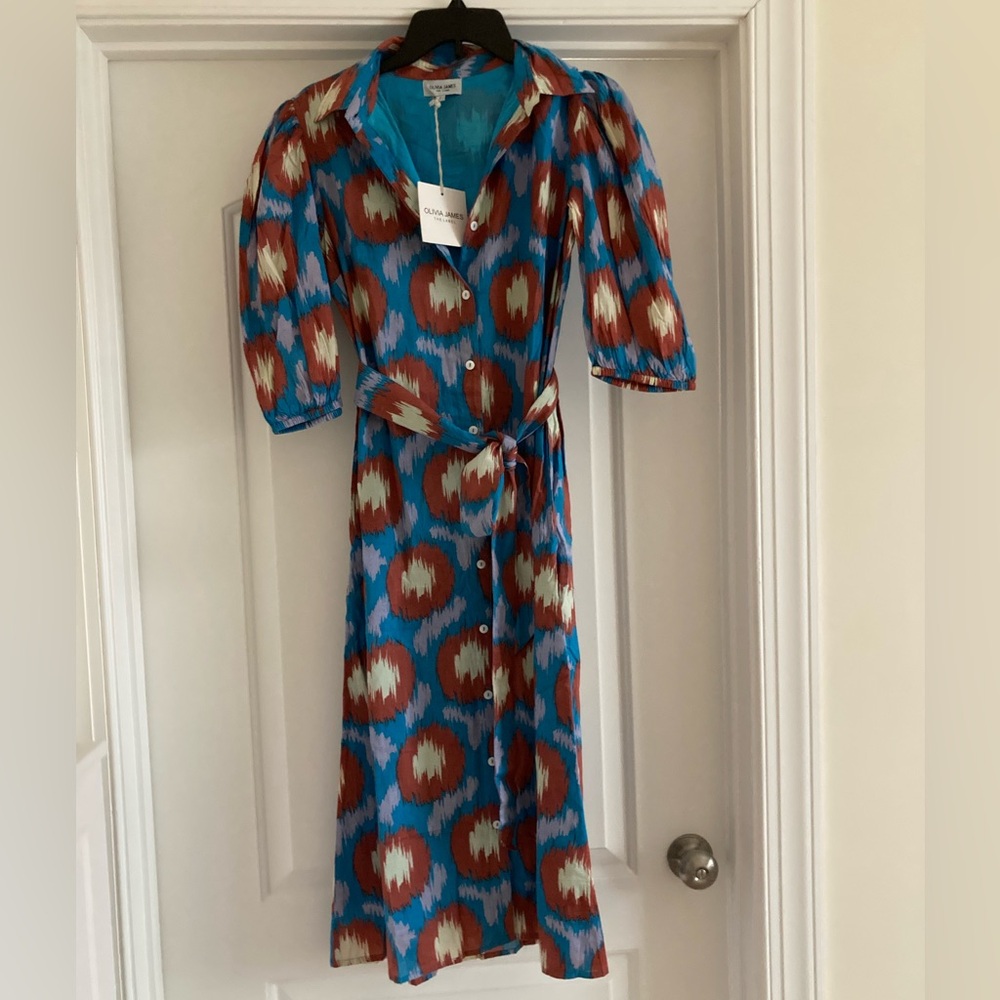 Olivia James Patterned Long Sleeve Dress - Picture 3 of 5
